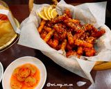 Hình bước làm 4 của món Gà sốt cay ăn kèm Tteokbokki Hàn Quốc