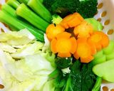 Hình bước làm 1 của món Rau Thập Cẩm Chấm Chao Chay