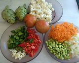 Foto del paso 1 de la receta: Paella de verduras a leña