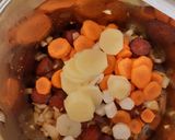 Kolbászos rizsleves recept fázis 1 fotója
