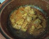 A picture of step 6 of Palak Gosht.