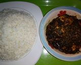 A picture of step 6 of Bitter leaf sauce.