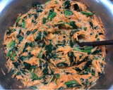 Foto del paso 4 de la receta: Budín de zanahorias y espinacas