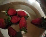 A picture of step 1 of Valentine strawberry cake#valentinesdish.