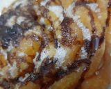 A picture of step 1 of Funnel cake.