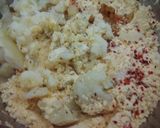A picture of step 1 of Besan Sev.