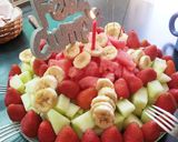 Foto del paso 4 de la receta: Falsa torta de frutas apta todes! 🍓🍉🍌