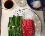 Foto del paso 1 de la receta Carne picada y judías con salsa de soja