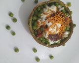 A picture of step 4 of Palak Katori Matar Chaat.