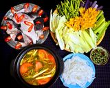 Hình bước làm 6 của món Lẩu đầu cá bớp chua cay