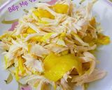 Hình bước làm 1 của món Nộm gà xé