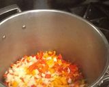 A picture of step 1 of PepperPot soup.