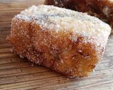 Foto del paso 9 de la receta: Torrijas de pan de focaccia de canela con ganache de chocolate blanco