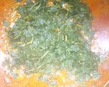 A picture of step 8 of Bitterleaf soup.