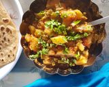 A picture of step 5 of Long beans-potato curry/ Barbati-aloo sabzi.