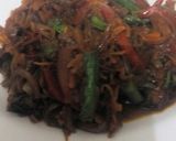 A picture of step 7 of Red Pepper and French Beans Stir fry #Authorsmarathon#.