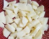 A picture of step 1 of Jeera Aloo.