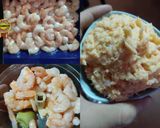 รูปขั้นตอนการทำที่ 1 ของ ห่อหมกกุ้งสลัดไข่ในกระทงกะหล่ำม่วง