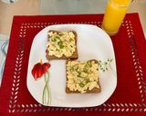 Φωτογραφία βήματος 6 της συνταγής Scrambled eggs με Cottage Cheese και χυμό