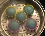 Hình bước làm 2 của món Bánh muffin hoa đậu biếc#teamtress 🌟🌳