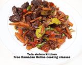 A picture of step 5 of Beef and coconut stir fry.
