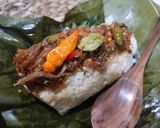 Foto langkah ke 5 dari resep Sego Gegog Sambal Teri Pete.