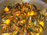 Kerang hijau saus padang