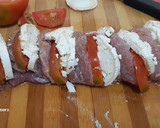 Foto del paso 4 de la receta: Solomillo de cerdo con rulo de cabra en airfryer