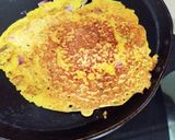A picture of step 4 of Besan Onion Chilla.
