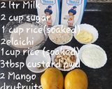 A picture of step 1 of HYDRABADI MANGO PHIRNI.