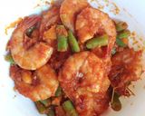 Foto langkah ke 4 dari resep Udang Pedas.