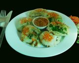 A picture of step 5 of Tri color Millet Veggie Idlis.