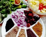 A picture of step 1 of Puri Tarkari.