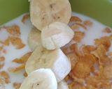 A picture of step 1 of BananaReceipe#themechallenge.