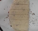 A picture of step 12 of Garlic Bread with fresh basil (no oven bread).