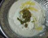 A picture of step 2 of Tiranga Dhokla.
