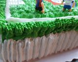 Foto del paso 14 de la receta: Torta de cumple "Cancha de fútbol"