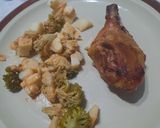 Foto del paso 8 de la receta: Pollo en Parrigas con palmitos y brócoli