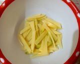 A picture of step 1 of Kudu and aloo bujia 🥔🧅🥒.