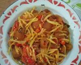 Foto langkah ke 5 dari resep Tumis pepaya muda krecek.