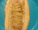 Foto del paso 2 de la receta: Panchghettis (panchos con spaghetti)