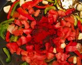 A picture of step 5 of Vegetarian Vegetable Paella.