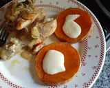 Foto del paso 6 de la receta: Pollo a la olla, con medallones de zapallo y queso