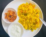 A picture of step 5 of Veg Pulao.