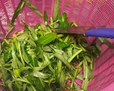 Foto langkah ke 1 dari resep Tumis Kangkung Terasi (Bumbu Iris Simple).