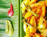 A picture of step 8 of Fried Idli.