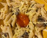 Foto del paso 4 de la receta: Pasta con trufa blanca hongos y yema