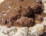 Riced Potatoes and Meatball Gravy recipe step 10 photo