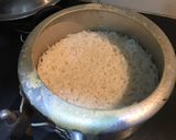 A picture of step 1 of Curd rice.