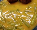 Zöldbabfőzelék fasírttal recept fázis 4 fotója